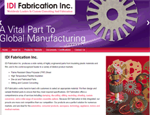 Tablet Screenshot of idifabrication.com